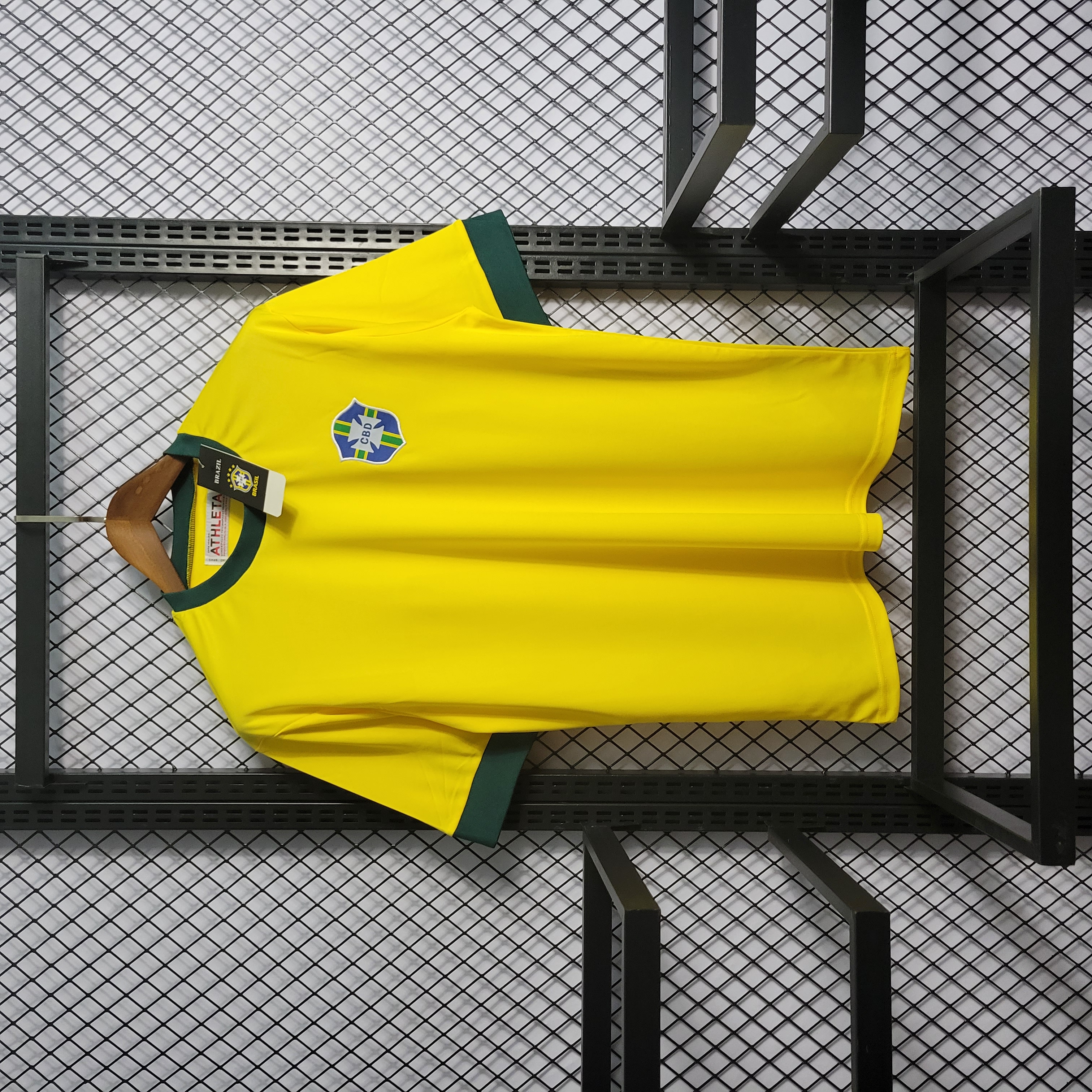 Retro Brazil 1970 Home Stadium Jersey